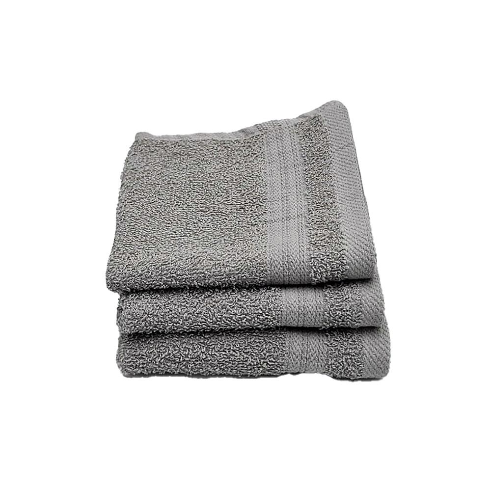 Eqyptian Collection Towel Gsm Facecloth Pack Of Grey Leroy