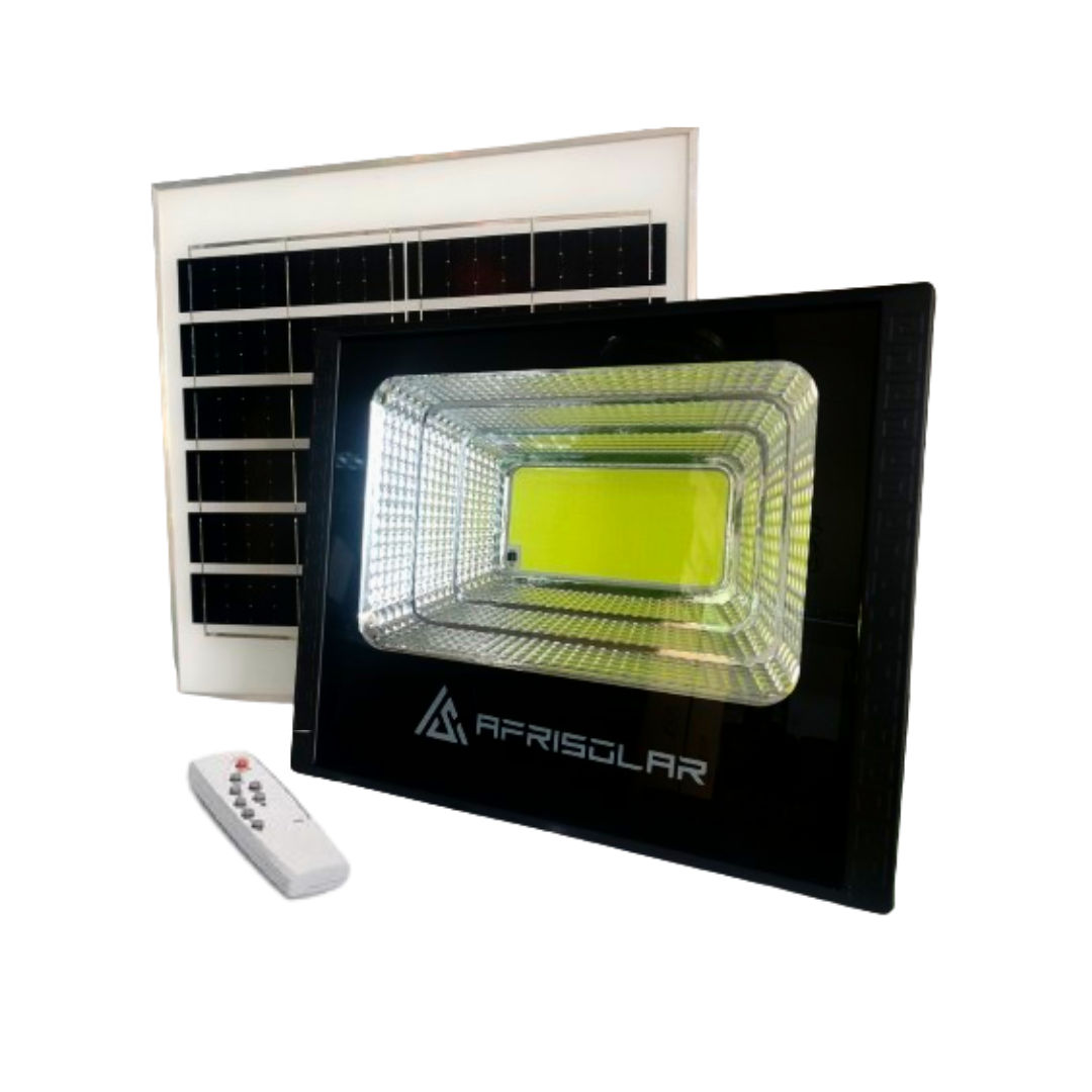 W Cob Led Solar Flood Light Remote Afrisolar Leroy Merlin