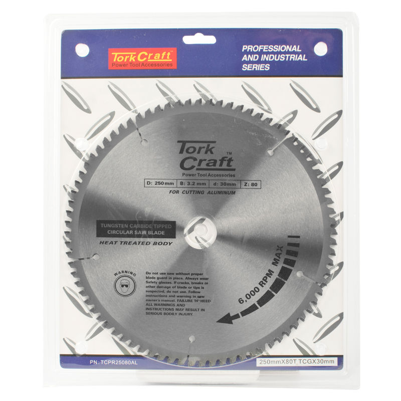 Tork Craft Blade Tct 250 X 80T 30mm Alum Tcg Negative LEROY MERLIN