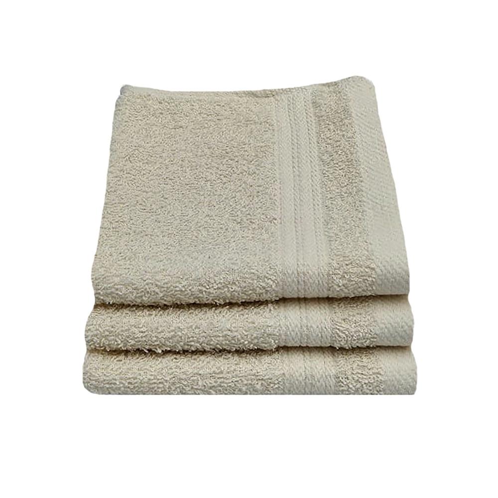 Eqyptian Collection Towel Gsm Facecloth Pack Of Cream Leroy