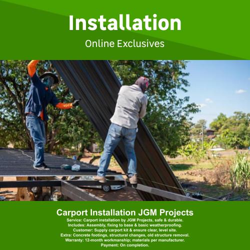 Carport Installation JGM Projects