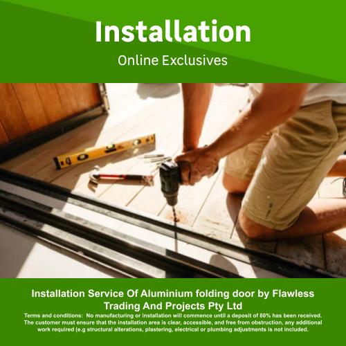 Installation Service Of Aluminium folding door by Flawless Trading And Projects Pty Ltd