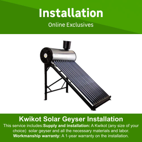 Solar geyser installation by AF SOLAR