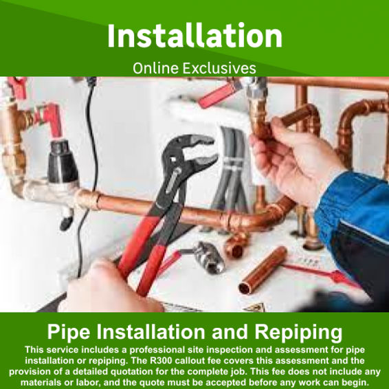 Pipe Installation and Repiping Callout by Farrissanan Building Construction