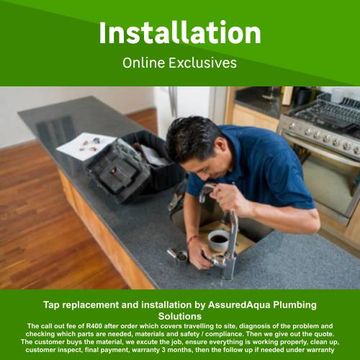 Tap replacement and installation by AssuredAqua Plumbing Solutions