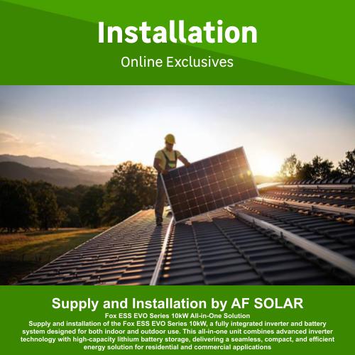 Supply and Installation by AF SOLAR