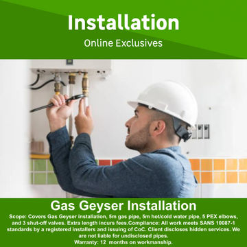Gas Geyser Installation by Asecss