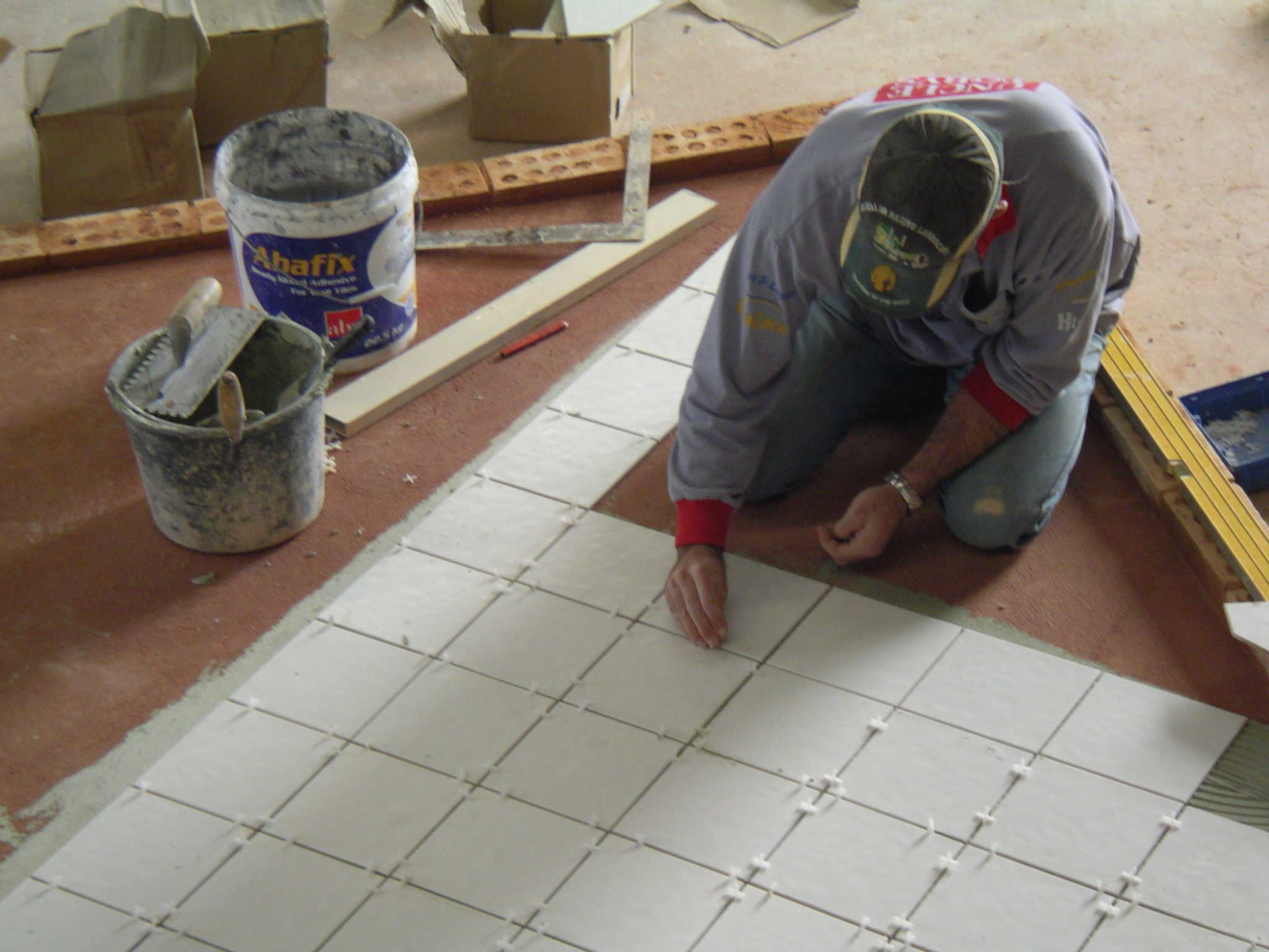 Tile installation