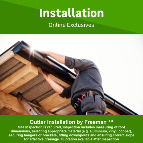 Gutter installation by Freeman TM