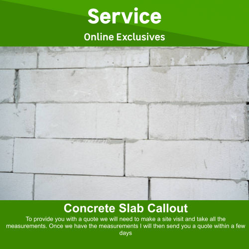 Call out for Concrete slab by Paloma Building Projects