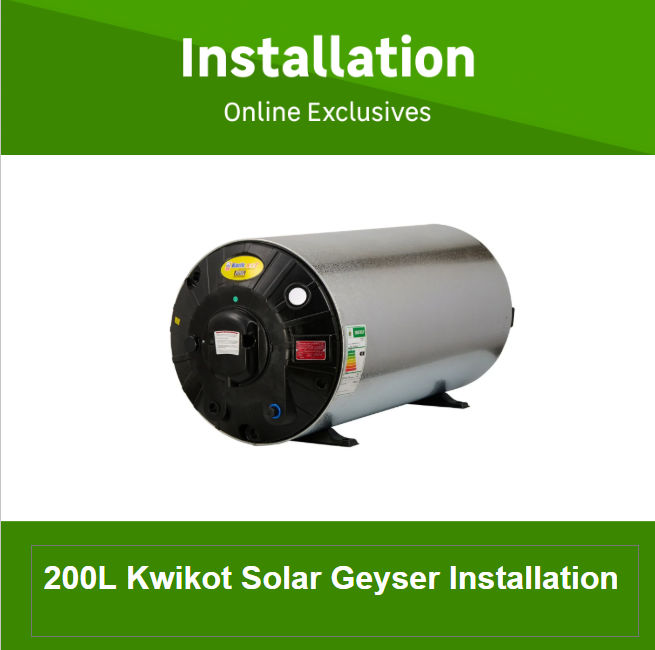 200L Kwikot Solar Geyser Installation by Newlook Property Services Qualified Solar Geyser Installers