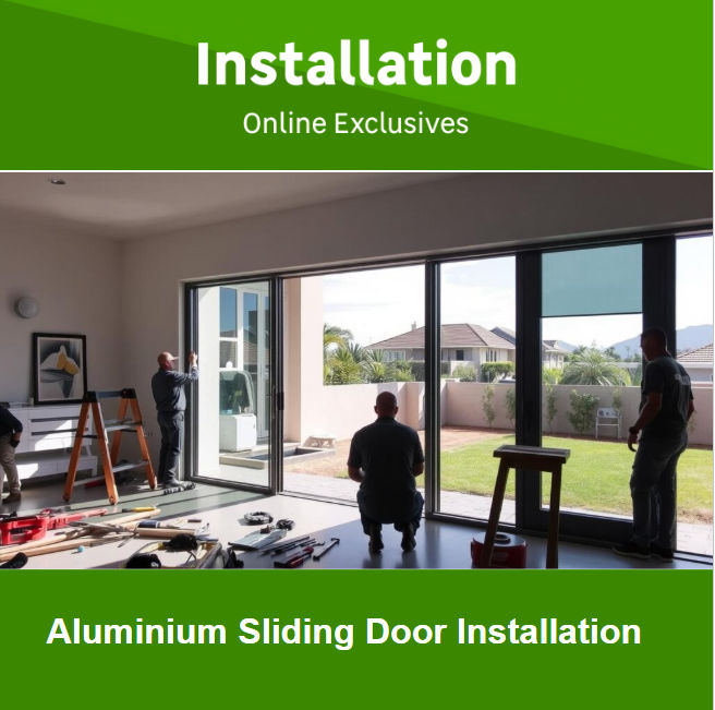 Aluminium Sliding Door Installation by Newlook Property Services