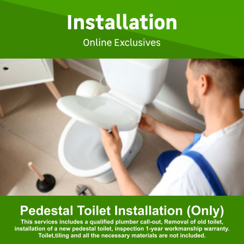 Pedestal Toilet Installation by Juspropa