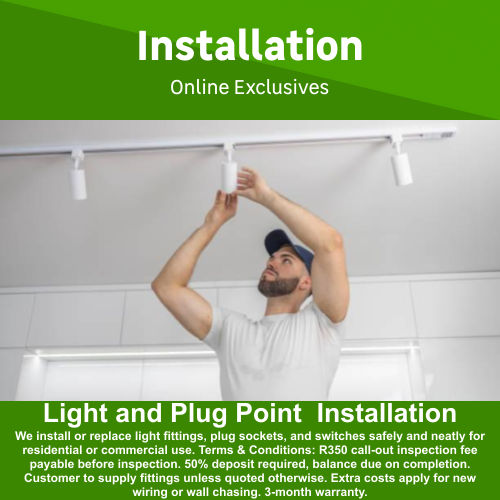 Light and Plug Point Installation by ORA Energy Intelligence