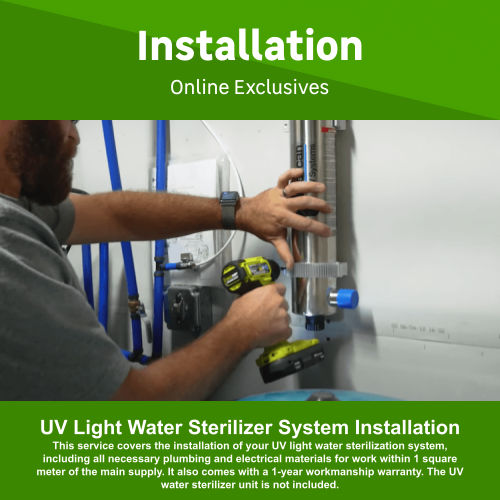 UV Light Water Sterilizer System Installation by Juspropa