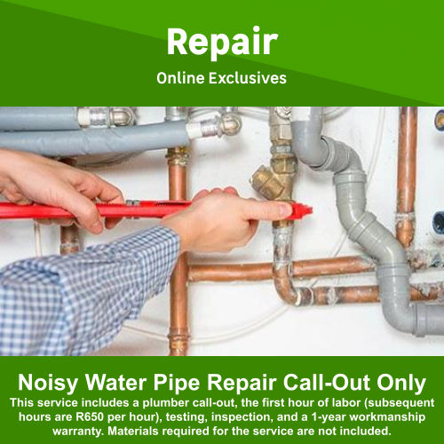 Noisy water pipe repairs by Juspropa
