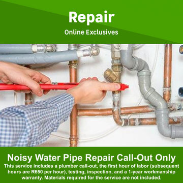 Noisy water pipe repairs by Juspropa