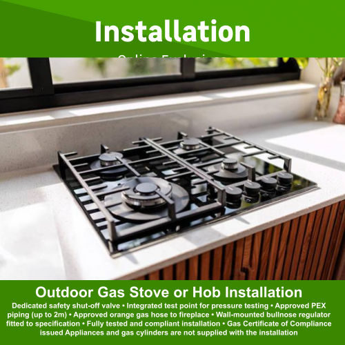 Outdoor Gas Installation Gas Hob or Stove