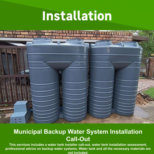 Municipal Backup Water System Installation Call Out by Juspropa