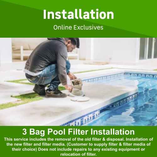 3 Bag Pool Filter Installation by Complete Pool Wholesalers