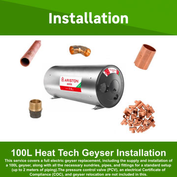100L Heat Tech Geyser Fully Installed by Juspropa