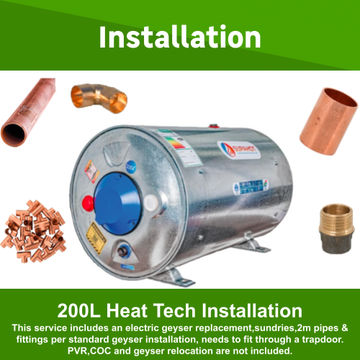 200L Heat Tech Geyser Fully Installed by Juspropa