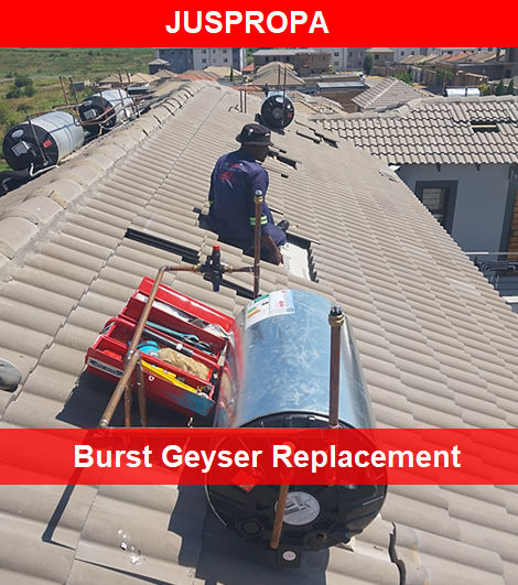 Burst Leaking Geyser Replacement by Juspropa