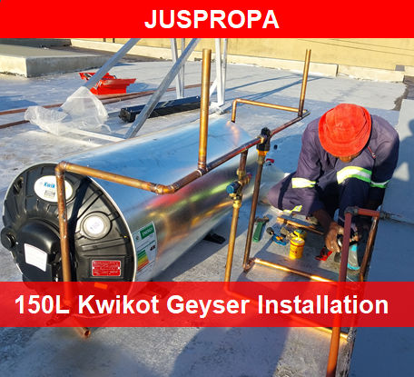 150L Kwikot Geyser Installation by Juspropa