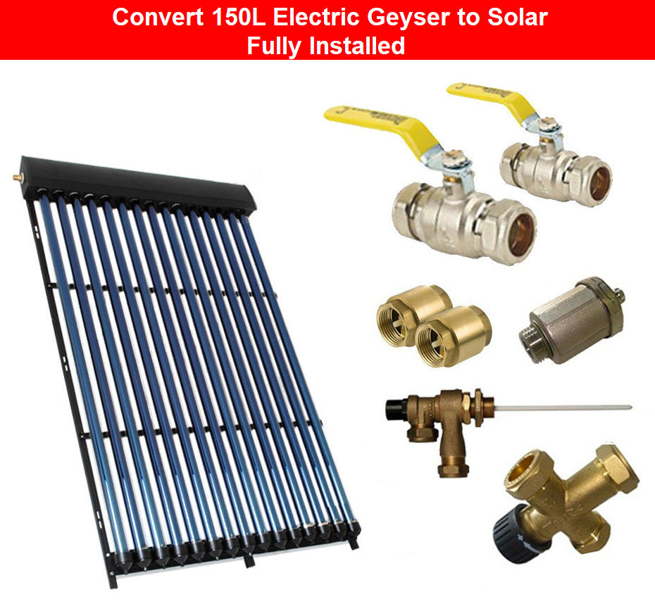 150L Solar Geyser Conversion Retrofit Kit by Juspropa Qualified Solar Geyser Installers