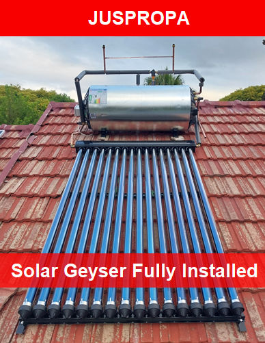150L Solar Geyser Installation by Juspropa Qualified Solar Geyser Installers