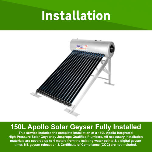 20 Evacuated Tube Solar Collector Installation by Juspropa Qualified Solar Geyser Installers