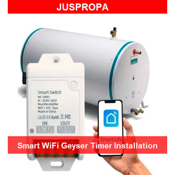 Smart WiFi Geyser Timer Installation by Juspropa