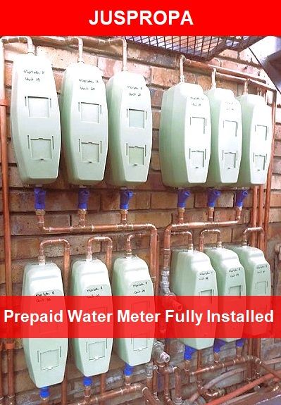 Prepaid Water Meter Fully Installed by Juspropa