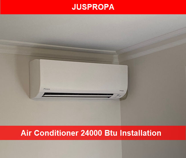 24000 Btu Air Conditioner Installation by Juspropa
