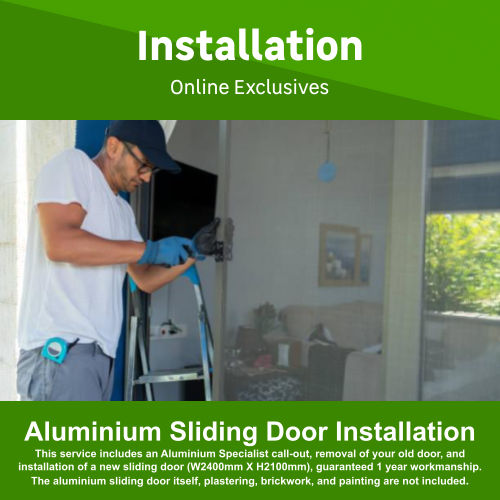 Aluminium Sliding Door Installation W2400mm x H2100mm by Juspropa