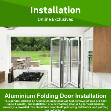 Aluminium Folding Door Installation by Juspropa