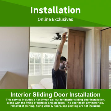 Interior Sliding Door with Front Mirror Installation by Juspropa