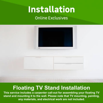 Floating TV Stand Installation by Juspropa