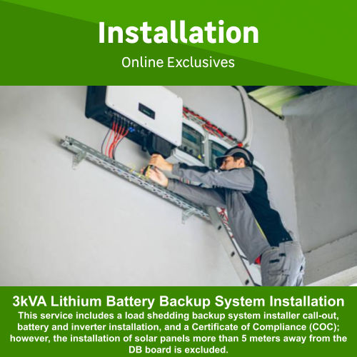 3kva Backup System with Lithium Battery Installation by Juspropa