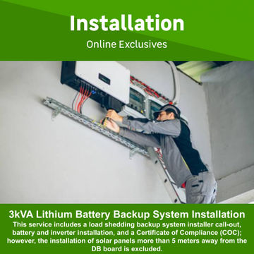 3kva Backup System with Lithium Battery Installation by Juspropa