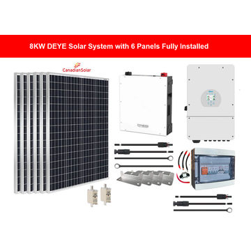 8kw Deye Solar System with 6 Panels Fully Installed by Juspropa