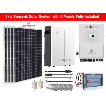 8kw Sunsynk Solar System with 6 Panels Fully Installed by Juspropa