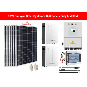 8kw Sunsynk Solar System with 8 Panels Fully Installed by Juspropa