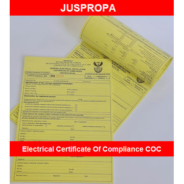 Electrical Certificate Of Compliance COC