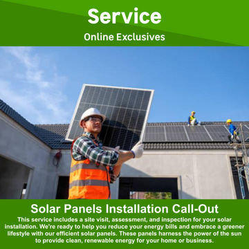 Call Out fee for solar panel installation by Bluelight Renovation