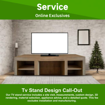Callout for Custom TV Stand Design with Ntane Entities and Projects