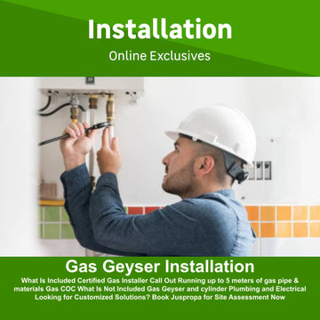 Gas Geyser Installation by Juspropa
