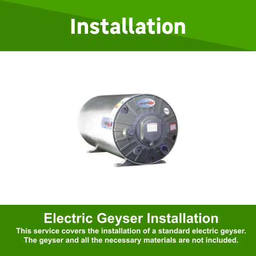 Electric geyser installation by Bridge And Isonto