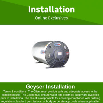 Geyser installtion by Kwaramba electrical contractors