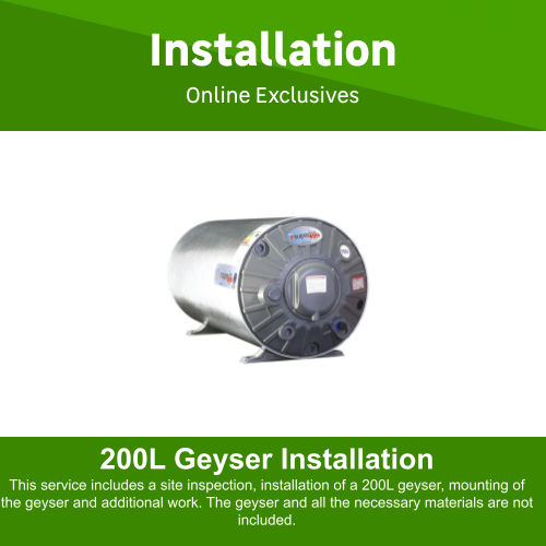 200L Geyser Installation Callout Fee By New Look Property